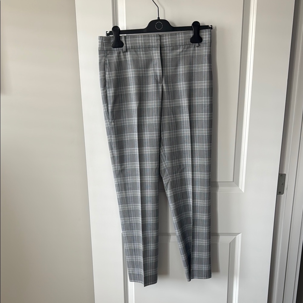 Plaid  Women's THEORY Pants, Trousers